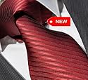 Krawatte von Milano Exclusive, Unifarben, rot