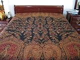 CHAMAN WOOL INDIAN BEDSPREAD CASHMERE BEDDING THROW