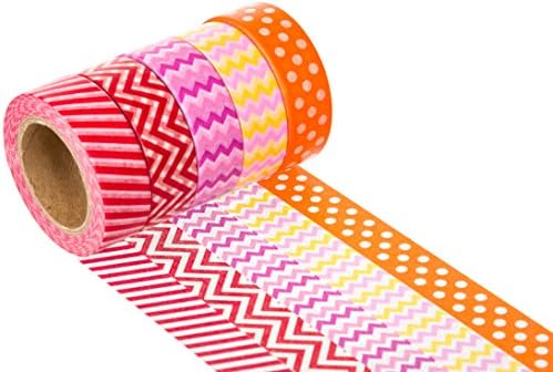TapeArt Washi Tape Set - High Quality Decorative Masking and Adhesive Paper Tape - Lifetime Guarantee - Classic