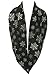 DivaDesigns Women's Soft Warm Snow Flake Double Layer Infinity Scarf