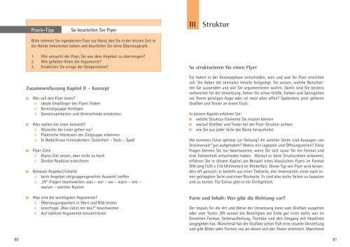 Flyer optimal texten, gestalten, produzieren