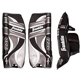 Franklin SX Pro 1200 Goalie Pads - Junior - 27in/Black-Silver-White