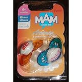 Sassy Mam Attitude Pacifier, Silicone 6+ Months,... by Sassy