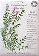 Thyme Seeds English Certified Organic