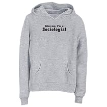 Sweatshirt Woman Heather Gray " Kiss Me, I Am Sociologist " Occupations