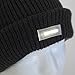 Bits and Pieces - Black Knit Winter Light-up Hat with LED Light - 5 Bright LED Lights - Illuminating Beanie