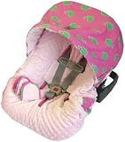 Itzy Ritzy Infant Car Seat Cover, Whale Watching Pink