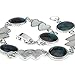 Embolden Jewelry Best for Valentine's Day Girlfriend Gifts - Silver Blue Abalone Paua Shell Heart Love Bracelet for Women