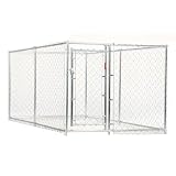 Lucky Dog 4-by-10-by-5 Foot CL41098 Easy Ship Chain-Link Box Kennel