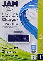 iEssentials IESMPHFM iPod/iPhone Digital FM Transmitter with Car Charger-Speakers - Retail Packaging - Black
