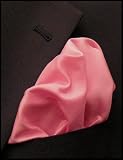 Fine Pink Silk Pocket Square, 100% Silk - by Royal Silk