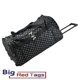 CS536 BLACK 36" Rolling Duffle Bag, Luggage, Carry-on