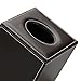 HOMETEK PU Leather Square Roll Tissue Box Holder Cover Napkin Paper Box Case Tray Pumping for Home Office Car Automotive (Brown)