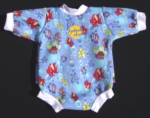 Childrens Toyshop  Toys : Baby Snug mini wetsuit: Fantasy Fish print, Large: 3 - 6 months
