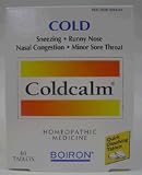 Coldcalm Homeopathic Medicine, Coldcalm Cold Relief Quick Dissolving Tablets by Boiron - 60 Each