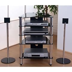 Hifi Rack Mediarack Phonorack Modus Schwarzglas