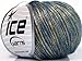 Rock Star, Gold Blue, Metallic Shine, Soft Nylon Merino Wool Acrylic Blend Yarn, 50 Gram