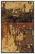 Contemporary Area Rug, 828 Watercolors Collection 100% Wool 8'x10' Beige, Brown