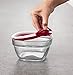 Rubbermaid Easy Find Lids Glass Food Storage Container, 2.5 Cup, Racer Red