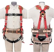 Harness, Full-Body, Tower, FA/POS, 3 D-Rings, Medium