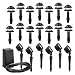 Malibu Outdoor Lighting Kit with Fourteen Tier Lights, Six Floodlights plus 88-Watt Power Pack/Timer, Black  #LX19720T