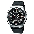 CASIO AQ-164W-1AVES - Reloj de caballero autom�tico, correa de resina color negro (con cron�metro, alarma, luz)