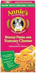 Annie's Homegrown Bunny Shape Pasta & Yummy Cheese Mac & Cheese, 6-Ounce Boxes (Pack of 12)