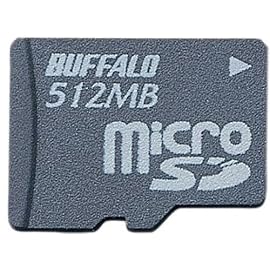 BUFFALO RMSD-512M microSD (+SD/miniSD変換アダプタ)