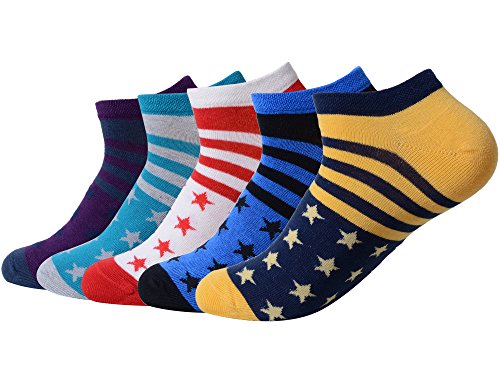 QBSM 5 Pack Men Men s Colorful Cotton Crew Socks Sock