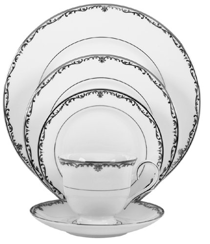 Lenox Coronet Platinum Bone China 5-Piece Place Setting, Service for 1