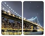 Wenko - 2521320100 - Protège-Plaque Universel - 2 Pièces - Brooklyn Bridge