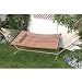 Quilted Hammock - Button Tuft Pillow - Brown/Orange/White