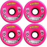 BIGFOOT Longboard Wheels 76mm CRUISERS Pink + Abec 9