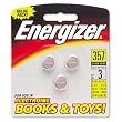 Energizer : Watch/Electronic/Specialty Batteries, 357, 3 Batteries per Pack -:- Sold as 1 PK