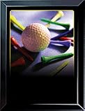 Golf Ball & Tee Sports Scene Small Plaque