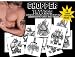 Temporary Tattoos, Choppers, 9-Count Packages (Pack of 2)