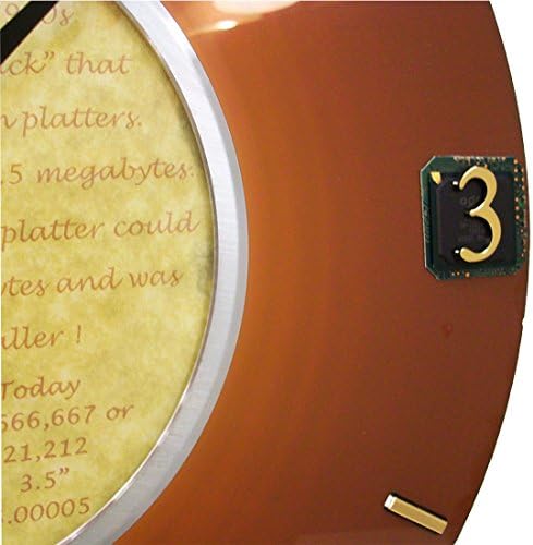 Rare 1960s IBM Computer Hard Drive Disk Platter Now a Pendulum Clock. Vintage Disk Platter.