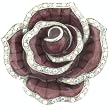 Pugster Rose Brooch