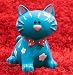 Bobble Head Blue Kitty Cat Piggy Bank - Funny Toys for Children