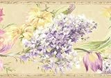 Almond Floral Mix Wallpaper Border