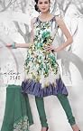 Dress materials - Cotton dress material with chiffon dupatta unstitched suit d.no 2540