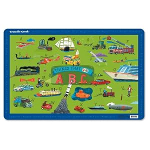 Crocodile Creek Things That Go ABC Placemat