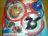 Bakuglow Bakugan Starter Pack(Tan Mega Brontes, Black Neo Dragonoid,Blue Mystery Ball)