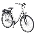 Prophete Damen Alu-City-Elektrofahrrad, 7 Gang, polarwei�, Rahmenh�he: 50 cm, Reifengr��e: 28 Zoll (71,1 cm), 2972