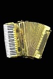 Accordion Pin - 24k Gold Plated