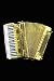Accordion Pin - 24k Gold Plated