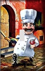 Italian Chef with Wine Decorative Switchplate Cover