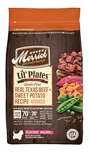 Merrick 1 Count Lil'Plates Grain Free Real Beef + Sweet Potato Recipe, 4 lb