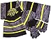 N'Ice Caps Kids and Toddlers Heather Striped Hat/Scarf/Glitten Set