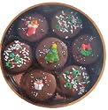 Chocolate Dipped Oreo Cookies decorated for Christmas 7 Oreo Assortment, Dark Chocolate